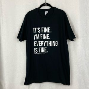 Southern Couture Novelty I’m Fine T-shirt sz XL